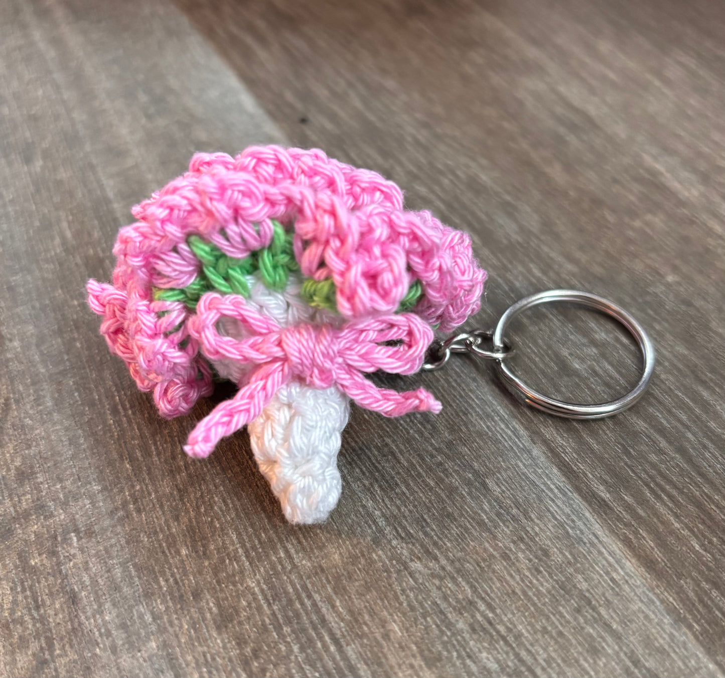 Flower bouquet keychain