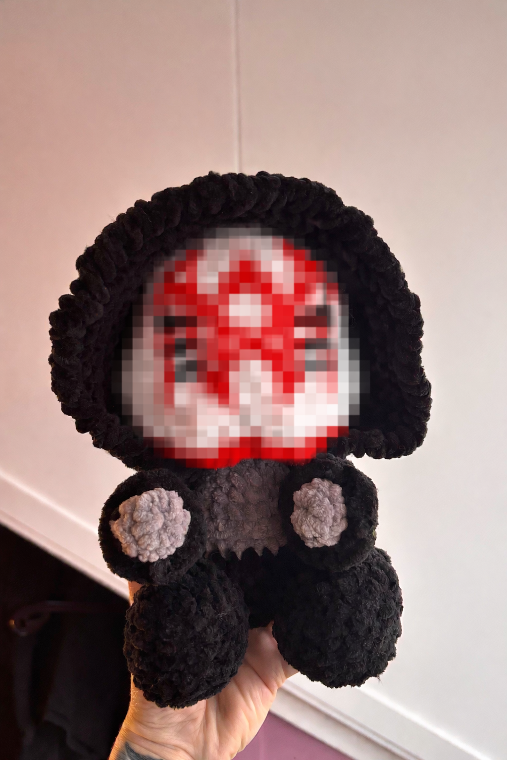 Grim Reaper plushie Black/Red
