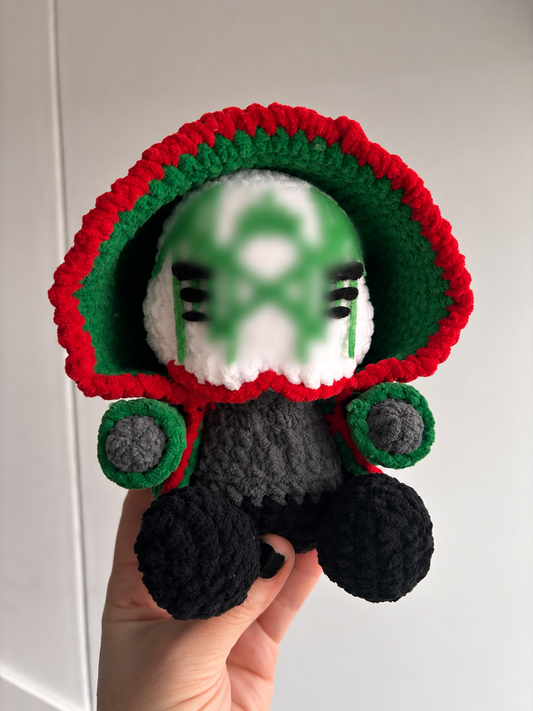 Mini Grim Reaper plushie Christmas Edition