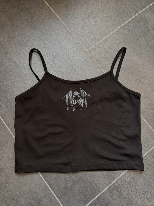 Sleep Token hand embroidered crop top