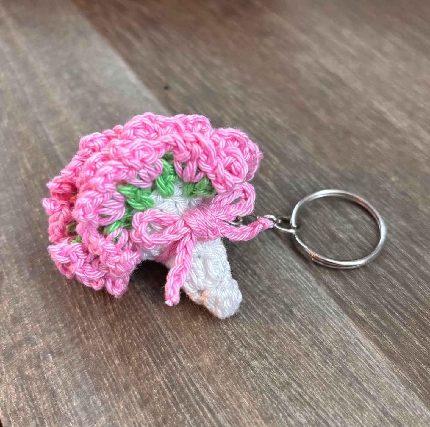 Flower bouquet keychain