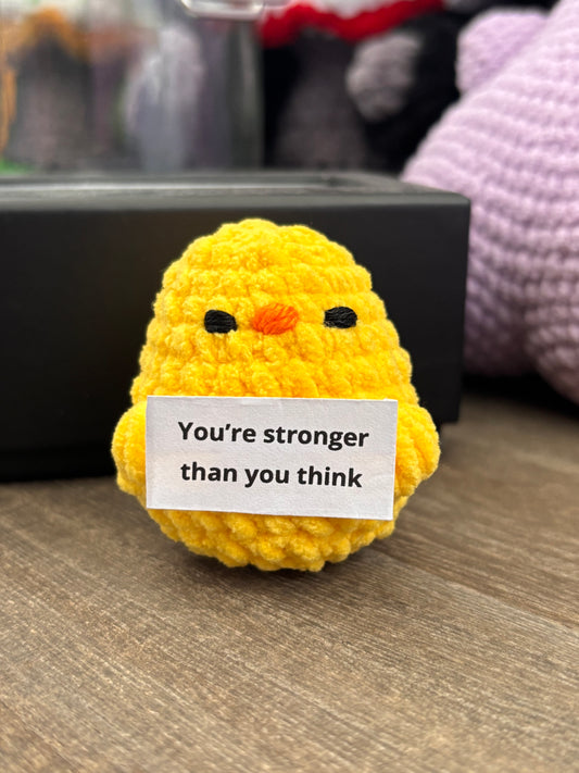 Positive Chicken - Mini Affirmation Plushie