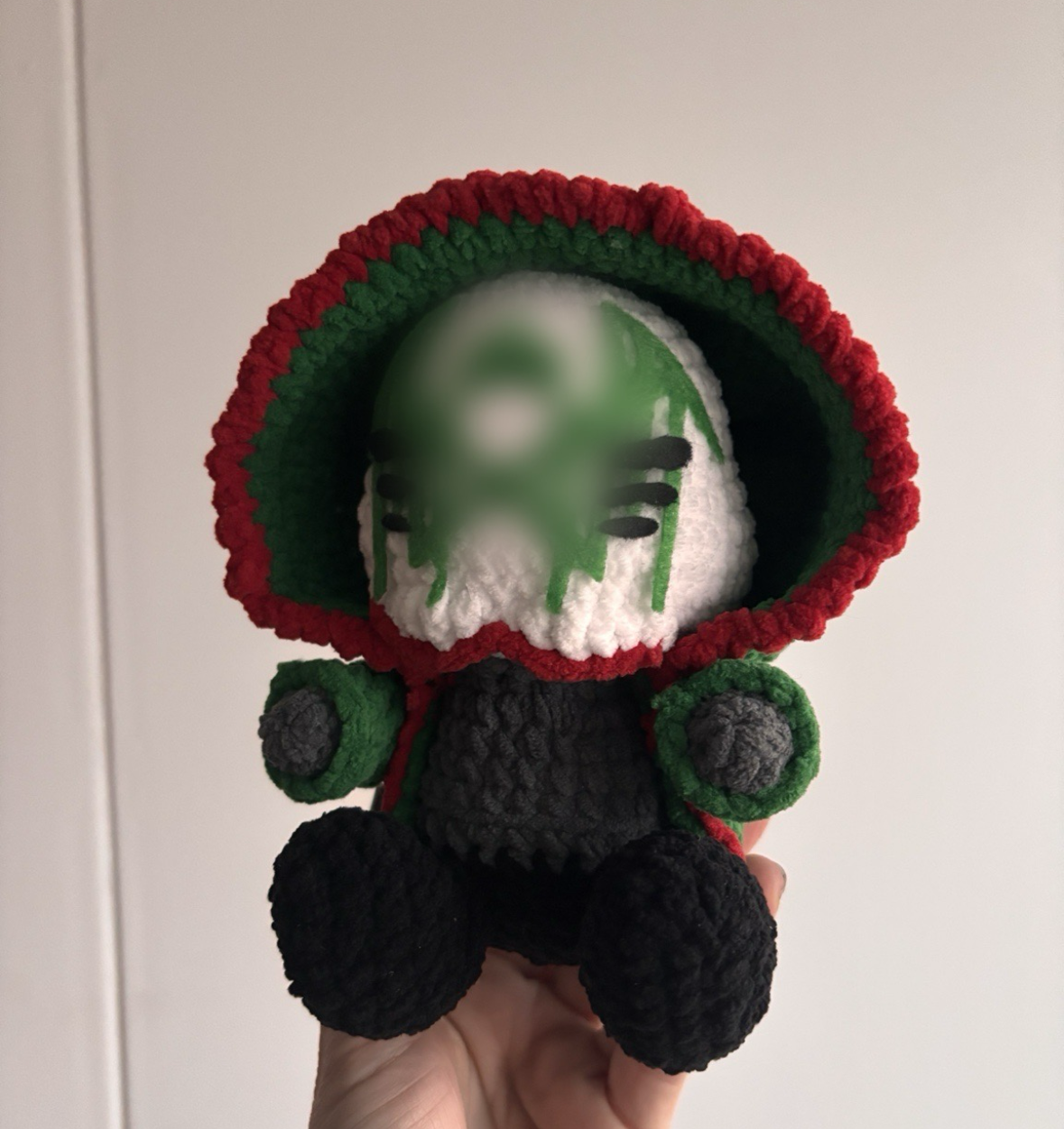 Mini Grim Reaper plushie Christmas Edition